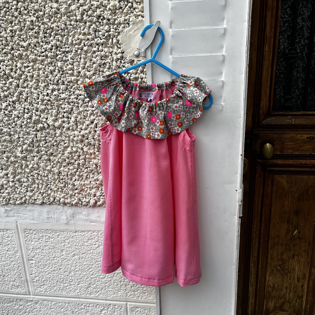 Robe Louison rose T74-90