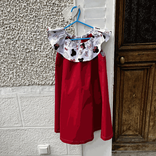 Robe Louison rouge T6-7 ans
