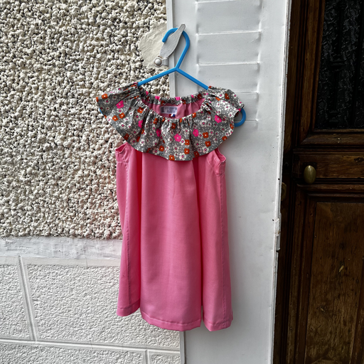 Robe Louison rose T74-90